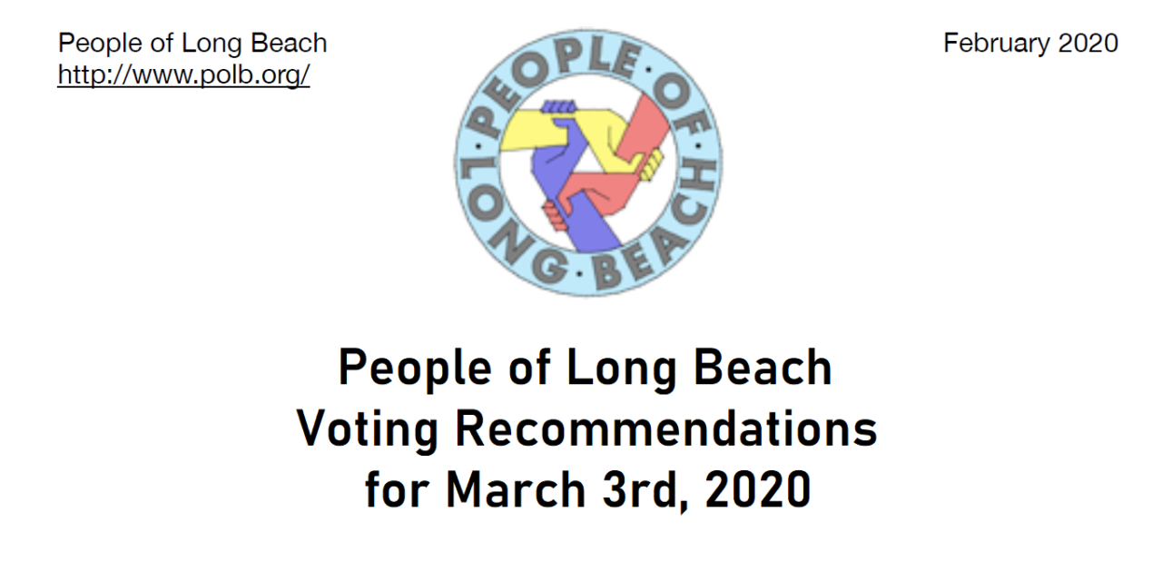 Long Beach Voting Recommendations